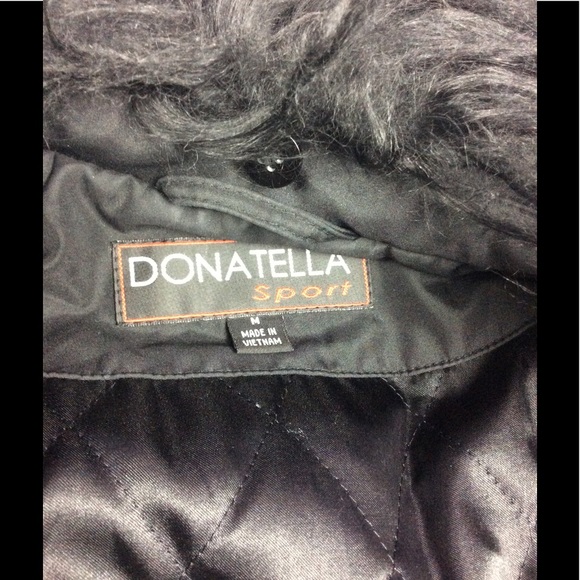 Donatella jacket w/detachable fur collar M - Picture 6 of 8
